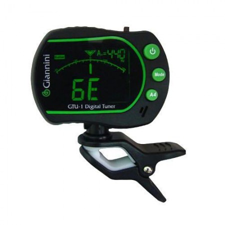 AFINADOR DIGITAL GIANNINI CLIP TUNER GTU-1 O MICROFONE EMBUTIDO R$45,00