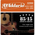 ENCORDOAMENTO VIOLÃO D'ADDARIO AÇO 010 EZ900 R$21,00